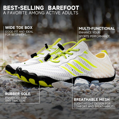 Grounded Footwear for Women Barefoot Shoes,Grounded Footwear for Mens,Hike Barefoot Shoes Womens Footwear, Comfortable Non-Slip Barefoot Vitality Shoes,Men's Women's Water Shoes Wide Toe Box