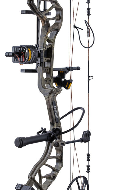 Bear Legit Maxx Ready to Hunt Compound Archery Bow, 70lb. Draw Weight, Right Hand, Mossy Oak Roots/Black