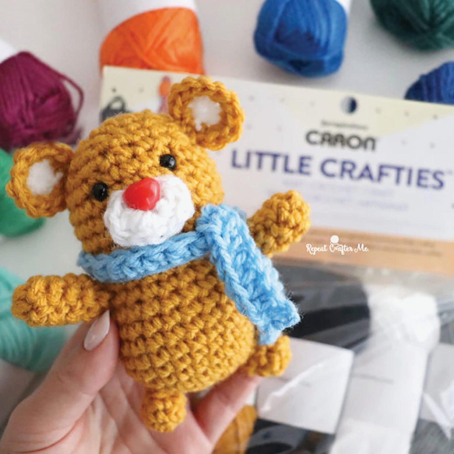 Caron Little Crafties Acrylic Mini Yarn Multipack 20 Count (Pack of 1) – Knitting, Crocheting & Art Projects – Machine Washable & Dryable – Durable Light Weight Yarn Kit