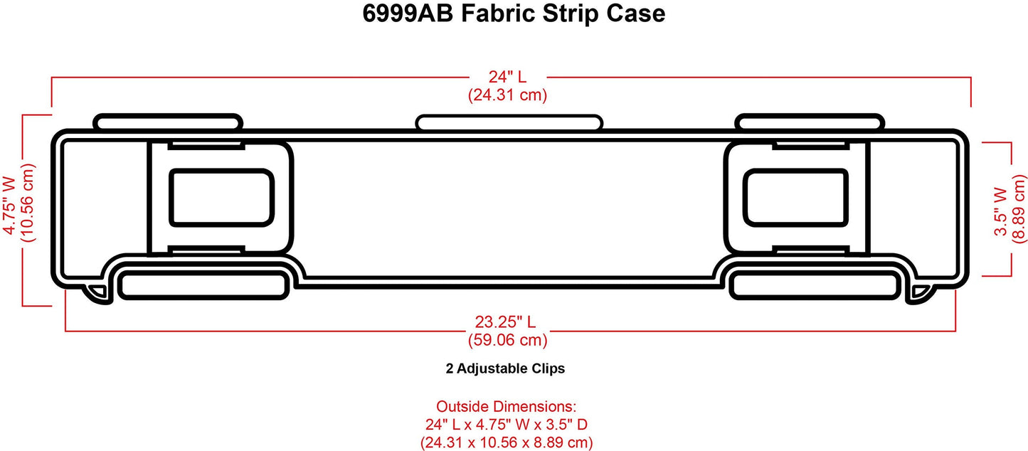 ArtBin 6999AB Fabric Strip Case - Crafts, Quiliting & Sewing Organizer, [1] Plastic Storage Case, Translucent