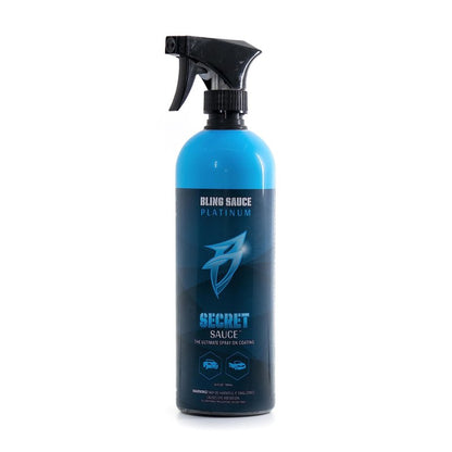 Bling Sauce Platinum: Secret Sauce, High-End Ceramic (Si02) Coat plus Surface Protection with High Gloss Shine, 24oz, for Painted Surfaces, Cars, Trucks, Motorcycles