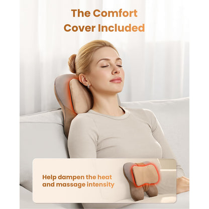 BOB AND BRAD Cordless Back Massager with Heat FSA Eligible HSA Eligible, Shiatsu Neck Massager for Pain Relief Deep Tissue, 3D Kneading Massage Pillow for Pain Relief, Birthday Gifts for Women Men