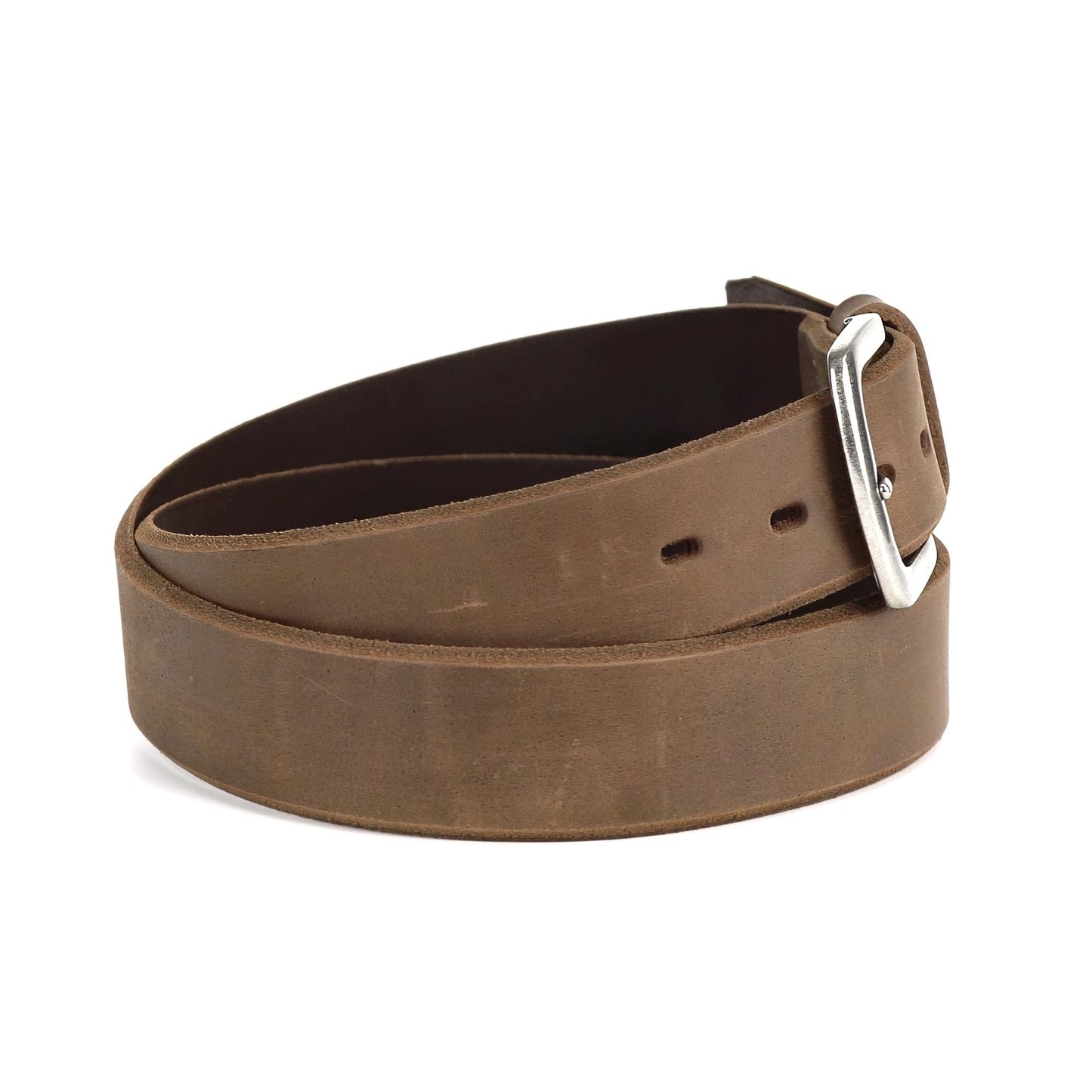 ARIAT Men's Embossed Logo Beveled-Edge Leather Belt, Medium Brown, 38