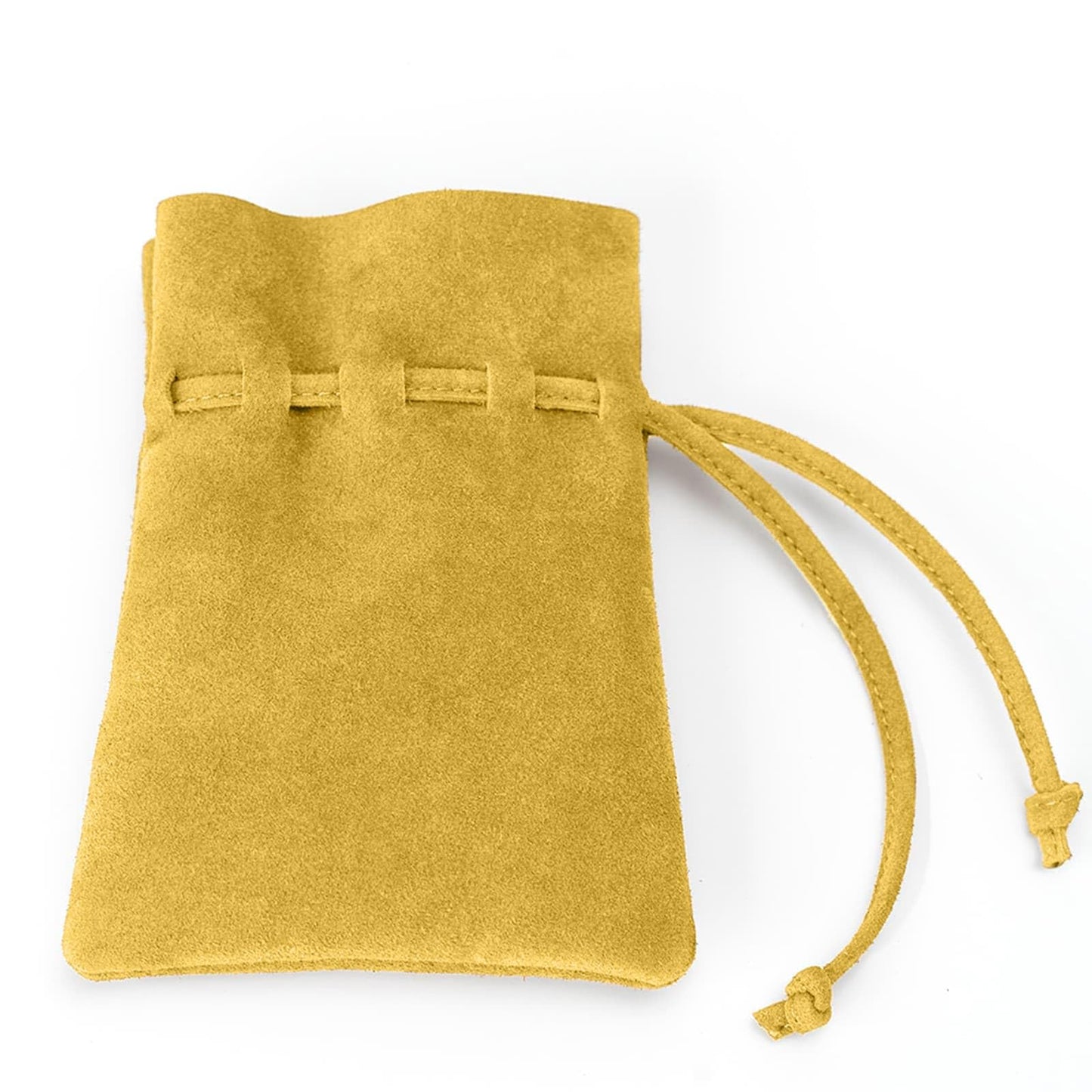 Medieval Drawstring Coin Pouch Bag,Leather Coin Pouch,Renaissance Drawstring Pouch Dice Bag,Small Coin Purse for Women/Men,Brown Swayze Suede Banana