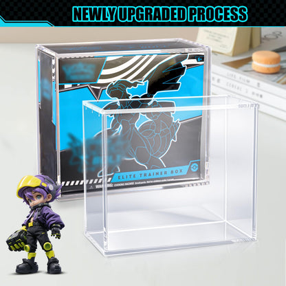 ETB Protector case, Elite Trainer Box 8mm+5mm Ultra Thick Stackable Acrylic Protector with Strong Magnets - Compatible with Elite Trainer Boxes