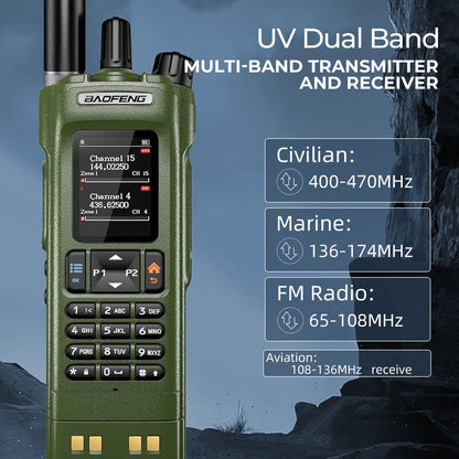 BAOFENG DM32 DM-32UV DMR Radio | Walkie Talkies Long Range | Digital Two-Way Radio | 10W High Power Ham Radio with GPS Positioning | Programming &Type-C Charging | 1PC (2500mAh Battery)