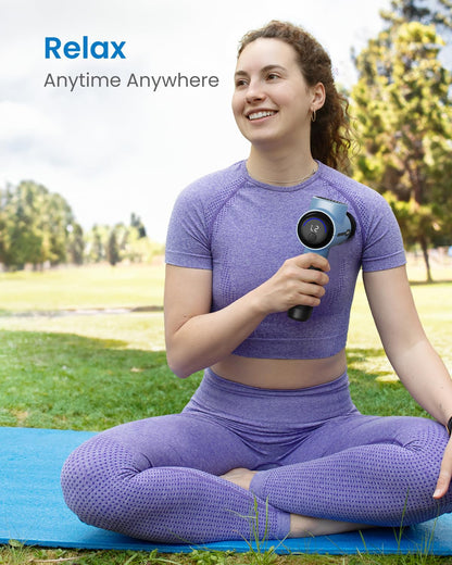 RENPHO Massage Gun Deep Tissue, FSA HSA Eligible Portable Percussion Massager for Back and Neck, Gifts for Men and Women, Handheld Device with Carry Case, Active