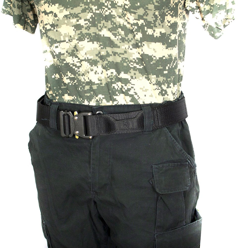fusion tactical Military Police Riggers Belt Black Large 38-43"/1.75" Wide