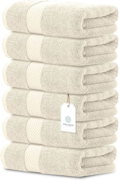 White Classic Luxury Ivory Hand Towels
