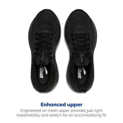 Brooks Women’s Adrenaline GTS 25 Supportive Running & Walking Shoe - Black/Black/Ebony - 12 Medium