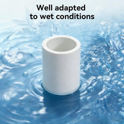 9 Pack 3/4 Inch White PVC Pipe Coupling, Socket x Socket, Schedule 40 Heavy Duty Slip Connectors for DIY Garden Support, Sprinkler System (0.75Inch)
