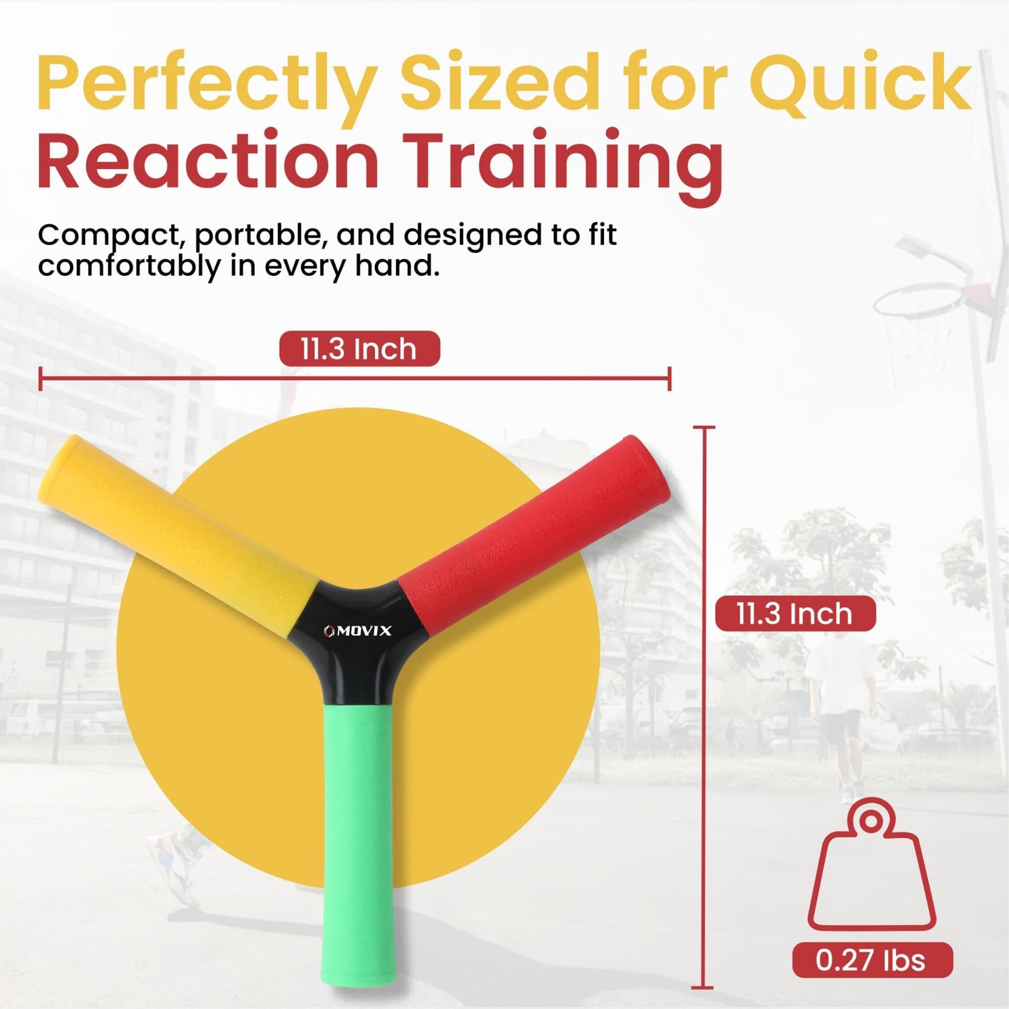MOVIX | Hand Eye Coordination & Reaction Speed Training Tool - Improve Reflex, Agility, and Focus for Sports, Exercise, and Fun for All Ages with Pakage