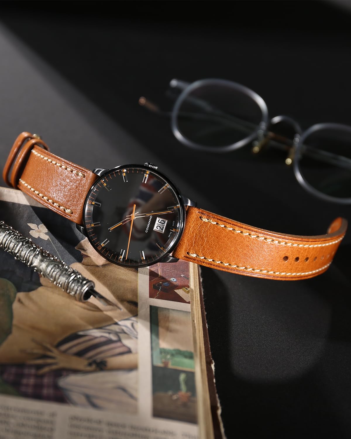 REZERO Leather Watch Straps, Italian Top Grain Leather Watch Band Replacements, Vegetable-Tanned Watch Bracelets for Men, Women 18/19/20/21/22/23/24/26mm