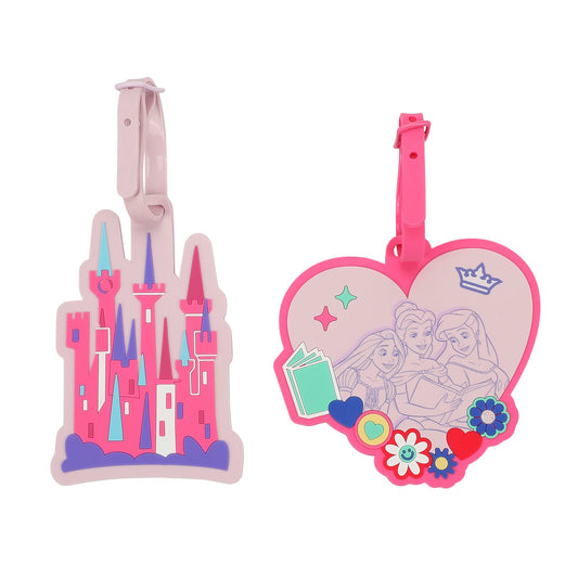 Disney Princesses Favorite Characters Molded Rubber Luggage Tags (Set of 2)