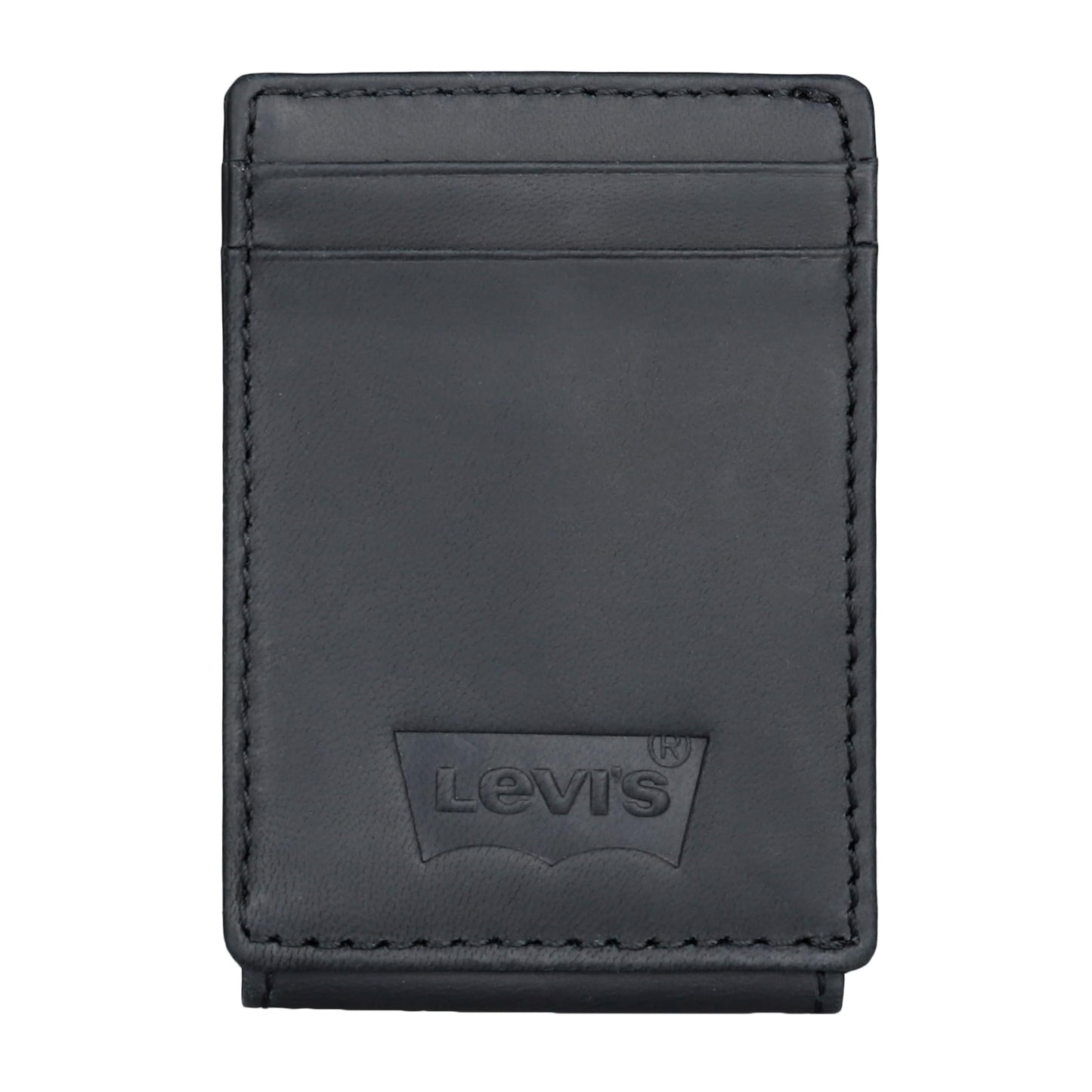 Levi's mens RFID Slim Everyday Card Case Wallet Black
