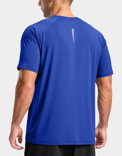 G Gradual Men's Athletic Workout T-Shirts Moisture Wicking Cooling Running Shirts Short Sleeve Performance Tee for Gym Tennis(Royal Blue,3XL)