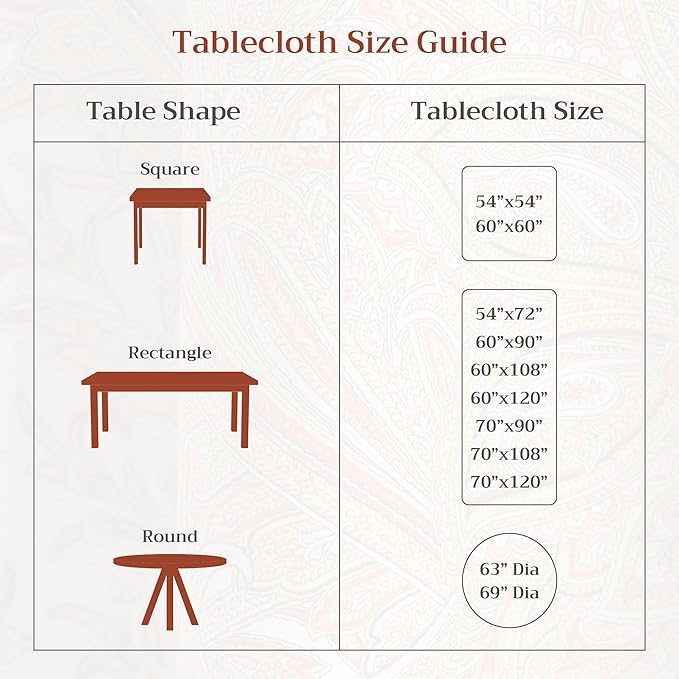 Maison d' Hermine Table Cloth Rectangle Table 100% Cotton 70 x 108 Inches Fall Tablecloth Reusable Everyday Use for Thanksgiving Christmas Decorations Dining Farmhouse Party (Reveillon Au Jardin)