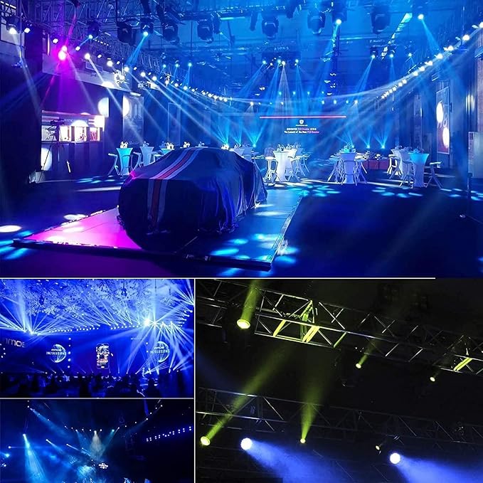 BETOPPER LED Par Lights 54 x 1.5W, RGB Stage Lights DMX DJ Lighting Sound Activated with Stand, Strobe Light & Wash Par Lighting DMX for Parties, Church, Wedding, Bars, 8 Pack
