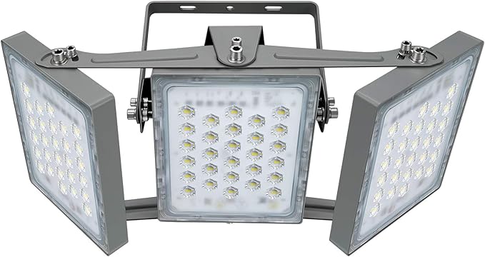 STASUN LED Flood Light Outdoor, 150W 13500lm Outdoor Lighting with 330° Lighting Angle, 3000K, 3 Adjustable Heads, IP66 Waterproof LED Exterior Security Area Lights for Yard, Parking Lot