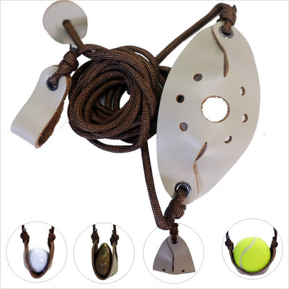 Old-Fashioned Slingshot Rock Sling Tennis Ball Thrower Shepherds Sing (1pack)