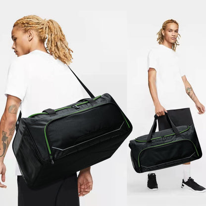Gym Bag for Men - 55L Black Durable Large Duffle Bag for Travel, Workout, Fitness & Sport