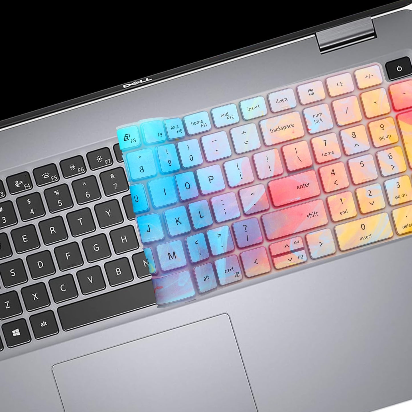 Cute Keyboard Cover for Dell Latitude 3550 5550 5540 5520 5521 3540 5531 5530 15.6" Laptop, Dell Precision 3591 3590 3581 3580 3571 3570 3560 3561 15.6" US Laptop Keyboard Skin -Stylish Colorful