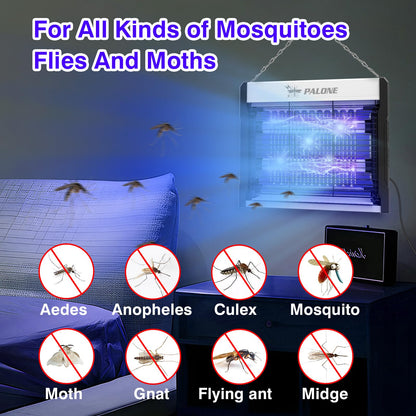 PALONE Electric Bug Zapper, 4000V Mosquito Zapper Indoor Outdoor with Hanging Function, Electric Fly Zapper with Removable Tray USB Powerful Indoor Bug Zapper for Outdoor Balcony Office Patio (12 in)