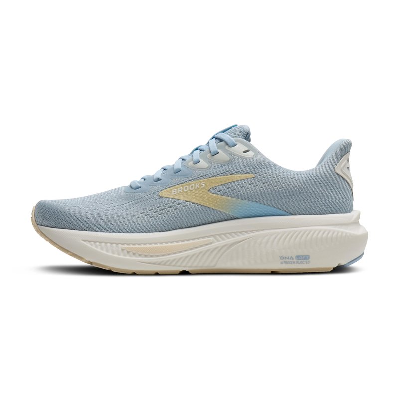 Brooks Women’s Ghost 17 Neutral Running Shoe - Skyway/Coconut/Sand - 9 Medium