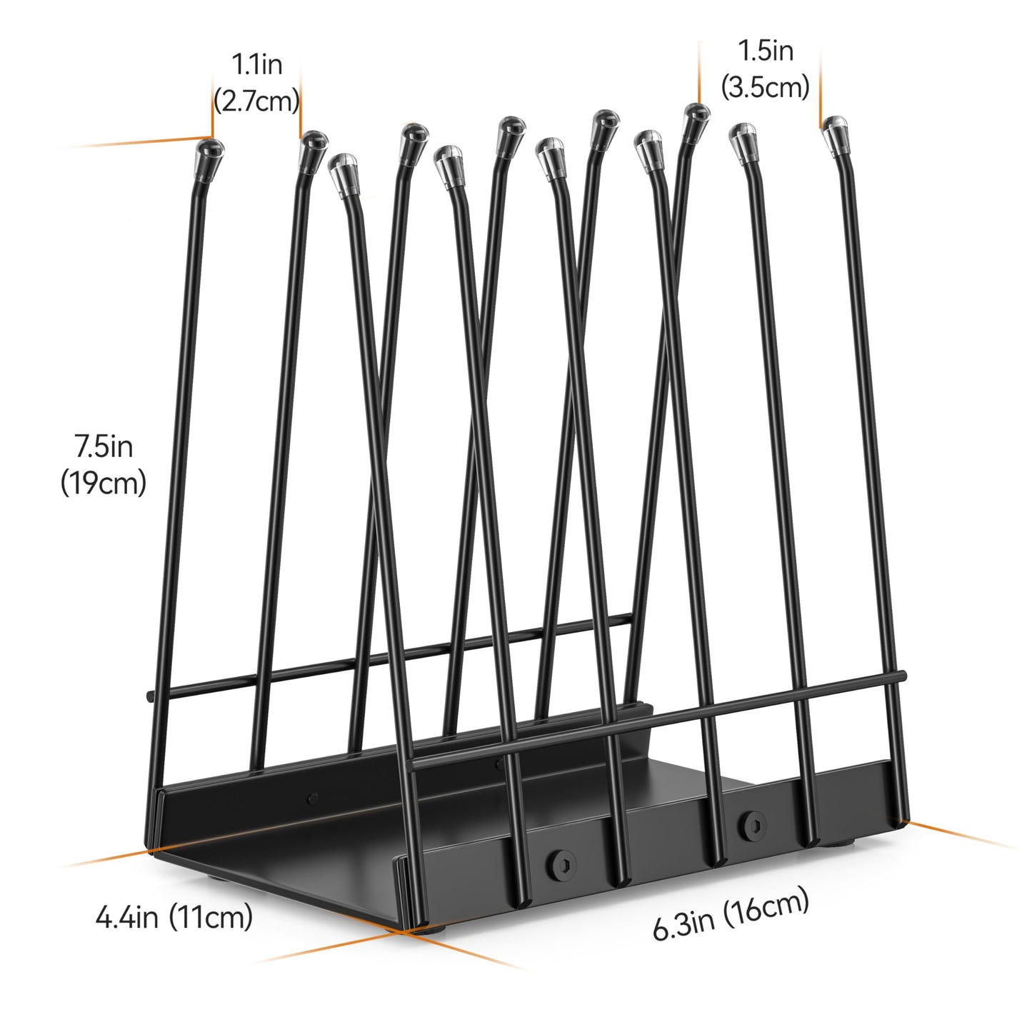 Josmimic Reusable Bags Drying Rack, Plastic Bags Dryer for Ziplock Lerine Silicone Gallon, Snack, Sandwich Storage Bags, Black