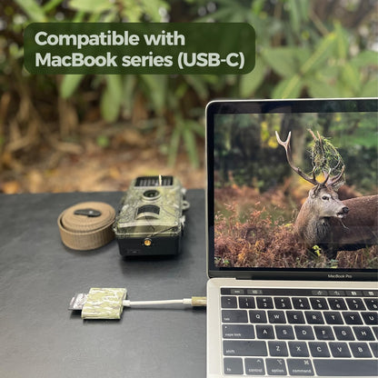 Trail Camera Viewer, Game Camera SD Card Reader for Hunters to View Images and Videos for iPhone 6S, SE, 7, 8, X, 11, 12, 13, 14 Series