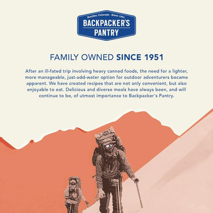 Backpacker's Pantry Three Cheese Mac & Cheese | Freeze Dried Backpacking & Camping Food | Emergency Food | 24 Grams of Protein | Vegetarian | 1 Count