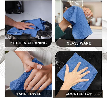 Avalon Towels Cotton Washcloths – Size 12x12 Inches, 100% Ring Spun Cotton