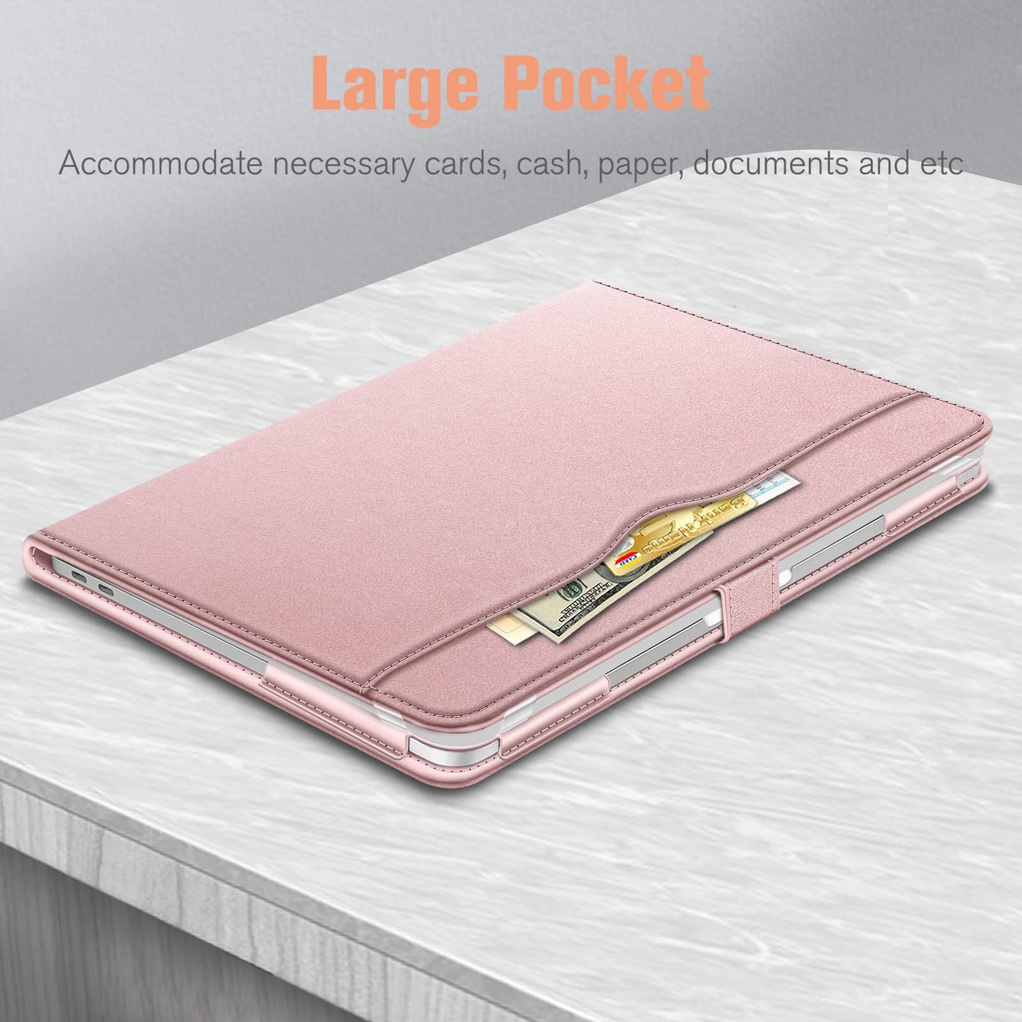 Fintie Sleeve Case Cover for MacBook Air 13.6 A3449 A3240 A3113 A2681 M5 M4 M3 M2, Air 13 A2337 (M1) A2179 A1932, MacBook Pro 13 A2338 (M2 M1) A2251 A2289 A2159 A1989 A1706 A1708, Rose Gold