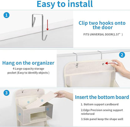 MAX Houser 5-Shelf Over The Door Hanging Organizer