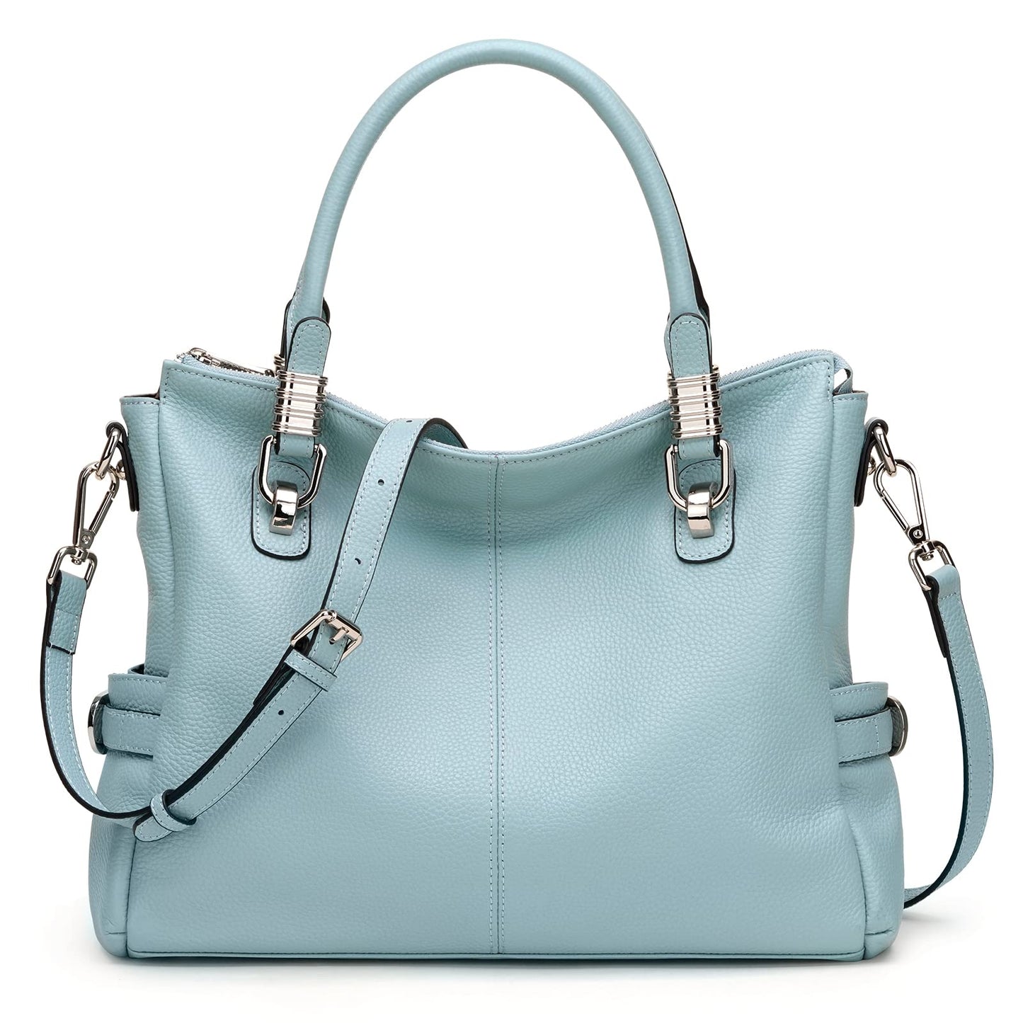S-ZONE Women Genuine Leather Handbag Shoulder Purse Satchel Tote Crossbody Bag