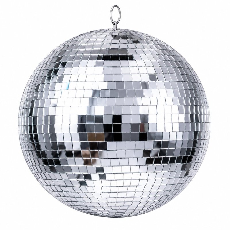 Alytimes Mirror Disco Ball - 8-Inch Cool and Fun Silver Hanging Party Disco Ball –Big Party Decorations, Party Design