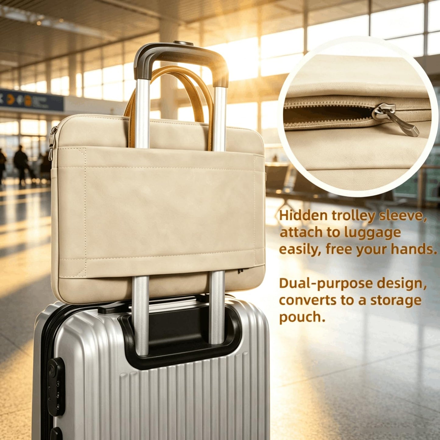 14 15 Inch Laptop Case Sleeve with Handle, Waterproof Laptop Carrying Cover, 360° Shockproof Protective Computer Bag Compatible with 14 15 Inch HP Macbook Lenovo Dell ASUS Acer