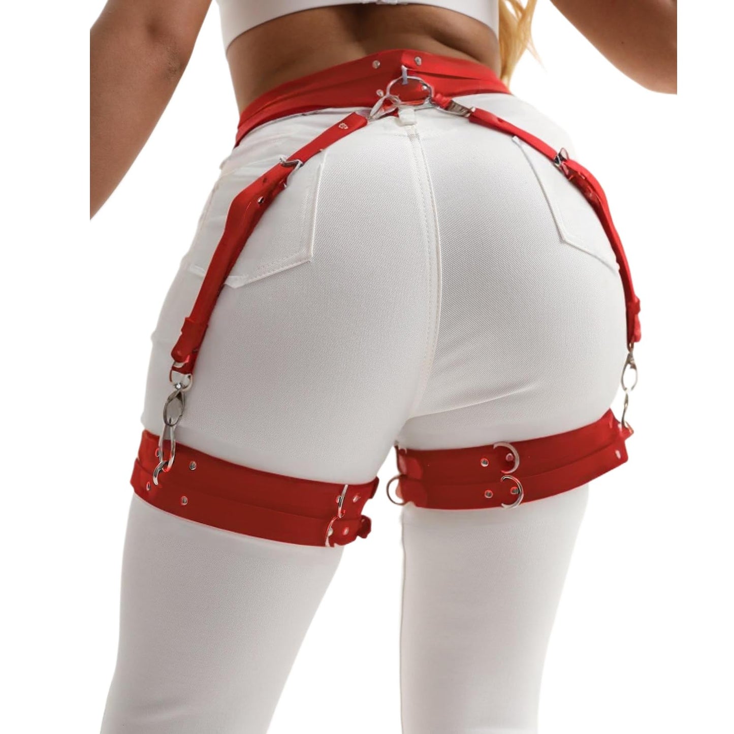 Women's garter belt Leather Thigh harness Punk Leg Belts lingerie Bar Carnival Party Cosplay outfits Accessories