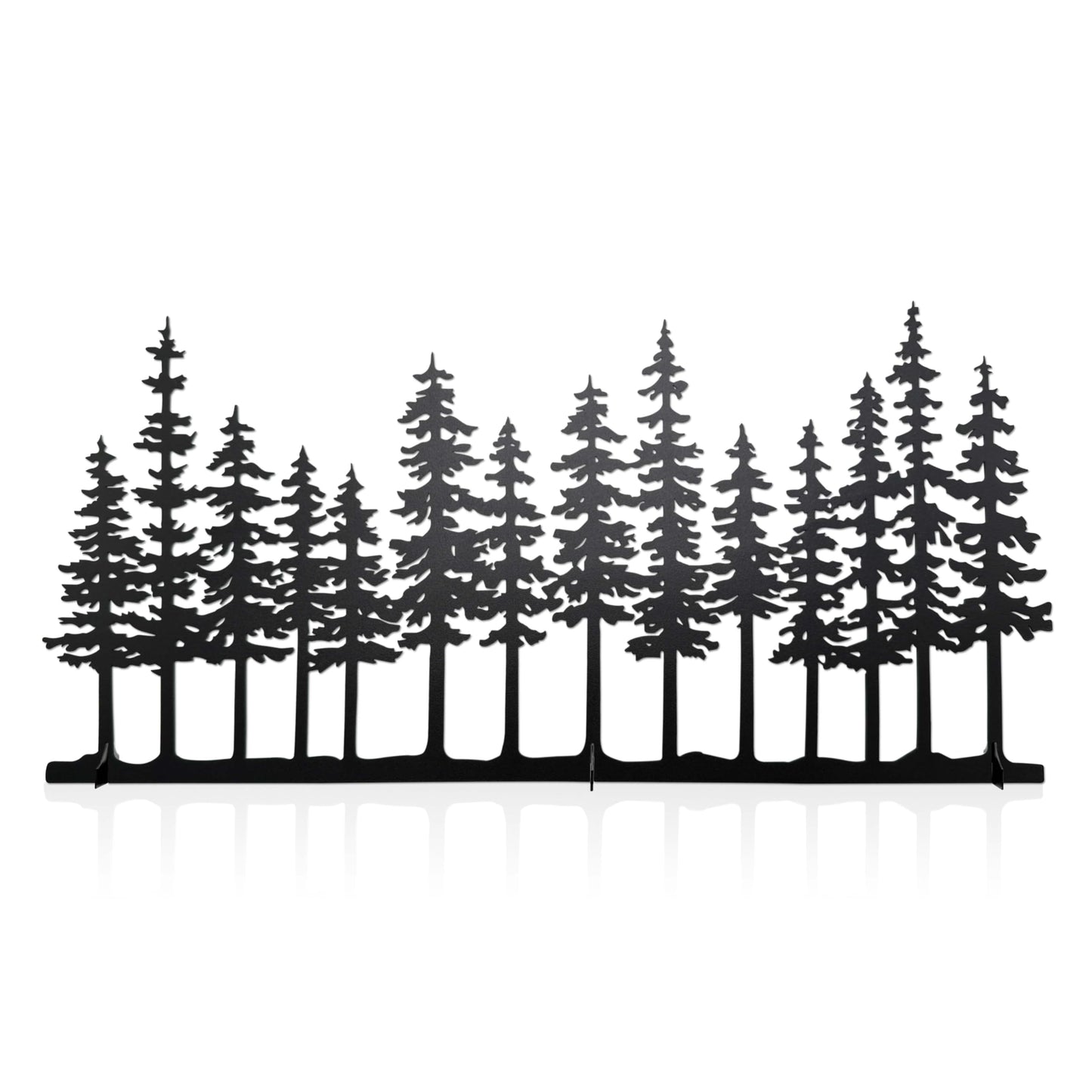 dryelves Metal Pine Tree Decor, Cabin Forest Tree and Nature Rustic Tabletop Decor, Mantel Centerpieces Shelf Decorations, Housewarming Gifts for Home Farmhouse Living Room Bedroom(Black)