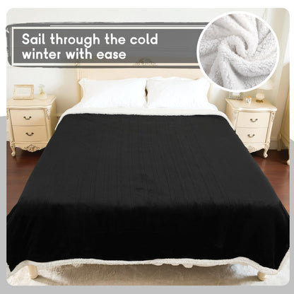 Heated Blanket Electric Blanket Full Size 72''x84'', Soft Flannel Heating Blanket with 1-10 Hour Auto Off - 6 Heat Settings - Machine Washable - Dark Grey