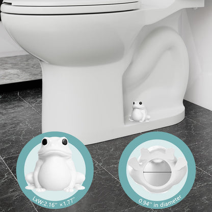boeemi Frog Toilet Bolt Covers Decorative Glow in The Dark- 2PCs Toilet Screw Caps Luminous Green PLA Cute Bathroom Decor Accessories Push-on Install