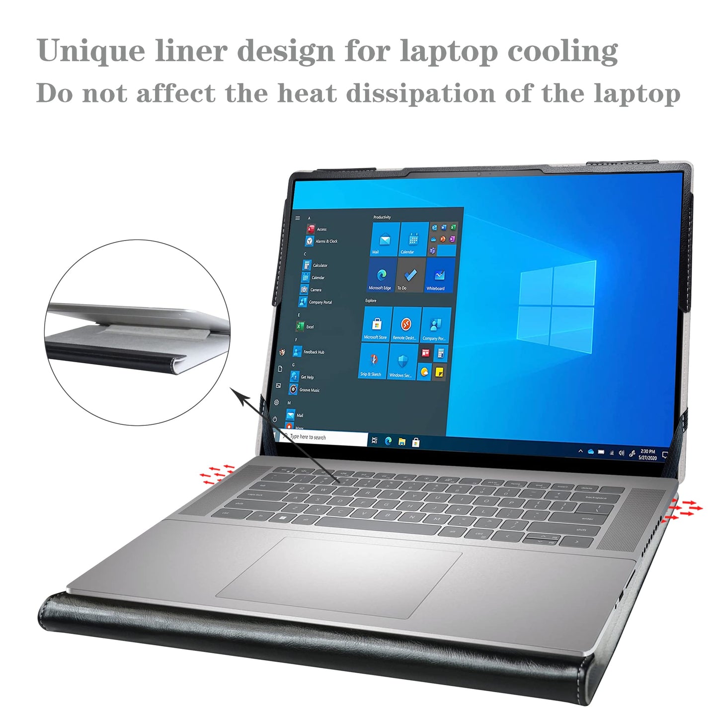 Alapmk Protective Case for Dell Inspiron 16 5640 5645/Inspiron 16 2-in-1 7640 7645/Inspiron 16 Plus 7640 7630/Vostro 16 5640/Latitude 7640 7650 & Pavilion 16 16-agXXXX 16-afXXXX 16",Black
