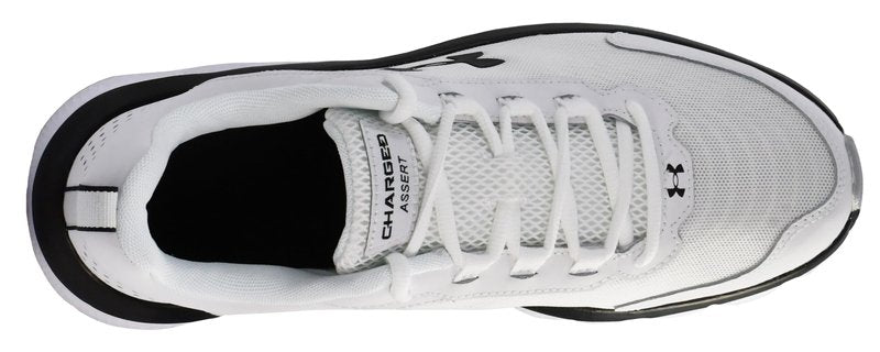 Under Armour Mens Charged Assert 9 Marble Running Shoe, White(101 Black, 11.5 US