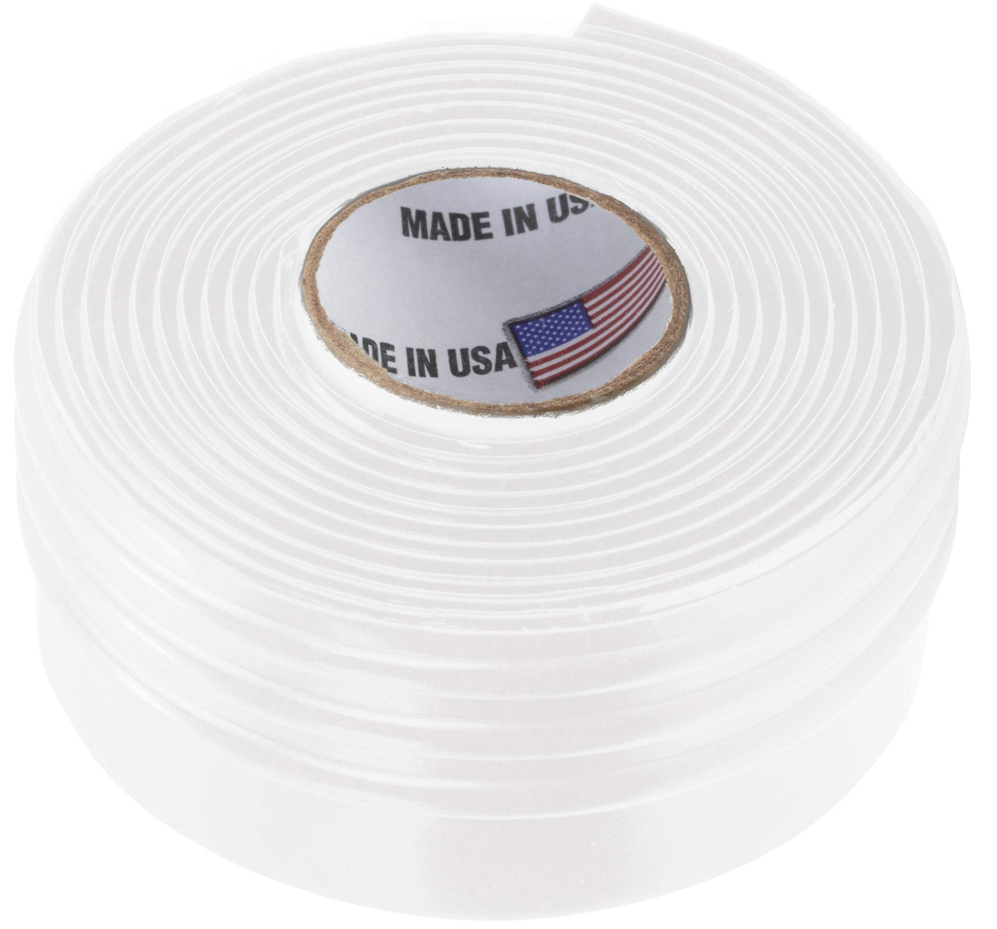 Silicone Rubber Grip Wrap for Tool Handles, Fitness and Sports Equipment - White, 1.7mm x 60in, One Size