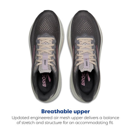 Brooks Women’s Ghost 17 Neutral Running Shoe - Poppy Seed/Pink/Bluewash - 8 Medium