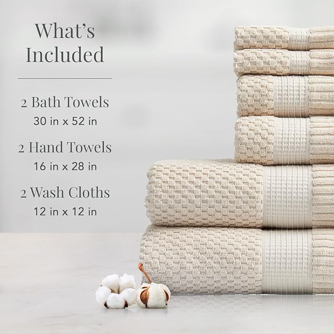 NY Loft 6-Piece Cotton Towel Set