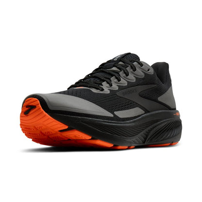 Brooks Men’s Ghost 17 Neutral Running Shoe - Black/Orange - 9 Medium