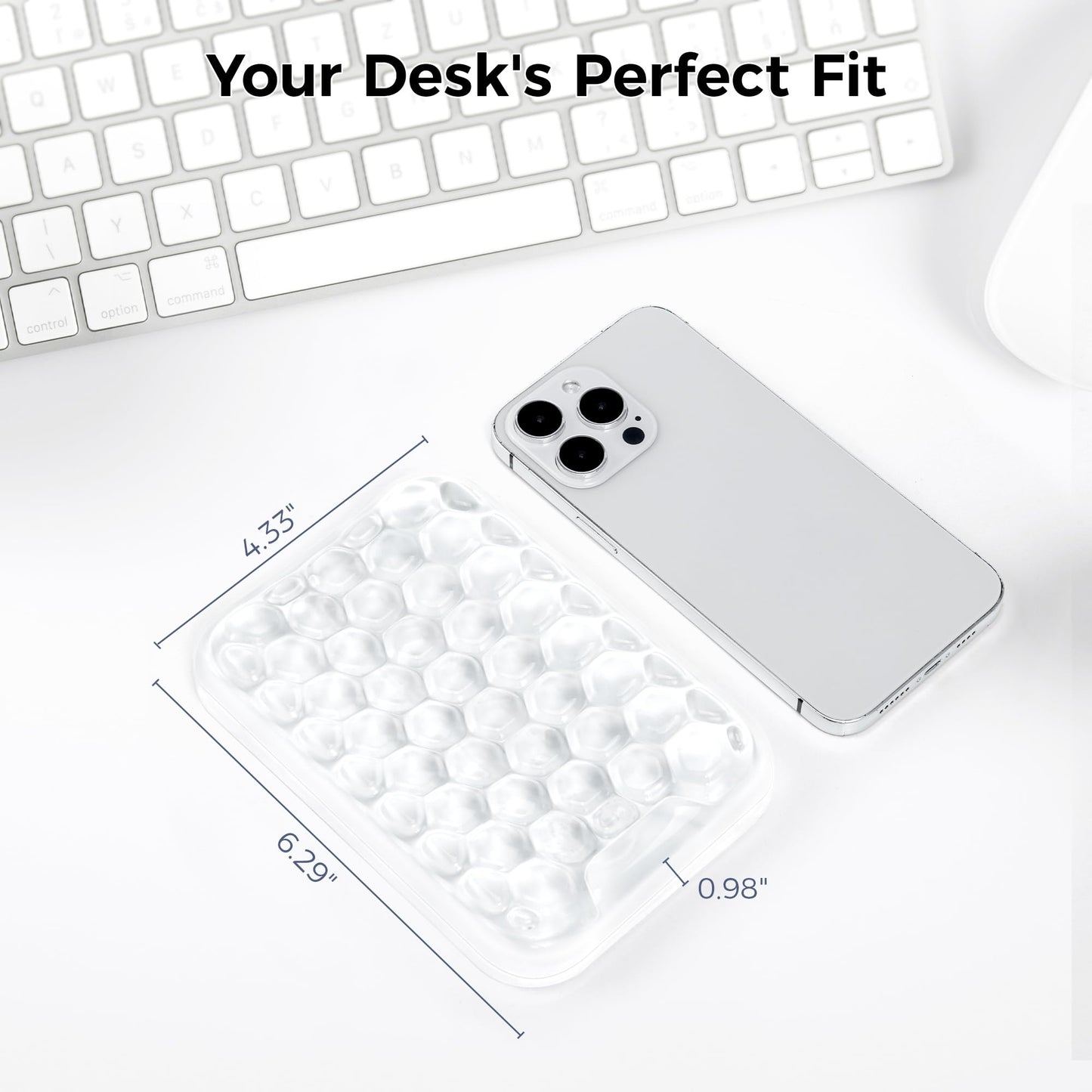 Ospelelf Ergonomic Elbow Pad, Gel Keyboard Wrist Rest Support for Office Desk Chair, Arm Wrist Pad for Typing Pain Relief, 1 Pack