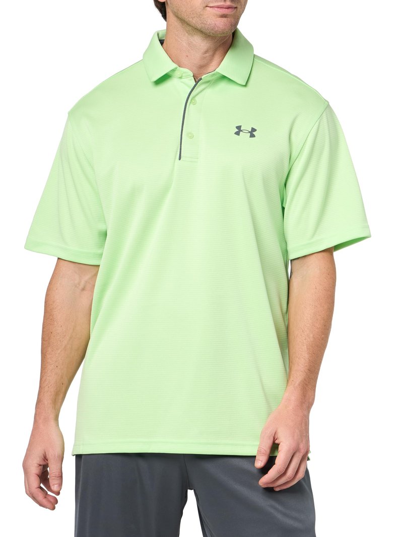 Under Armour Men's Tech Golf Polo, (715) Lumos Lime / / Pitch Gray, 4X-Large Tall