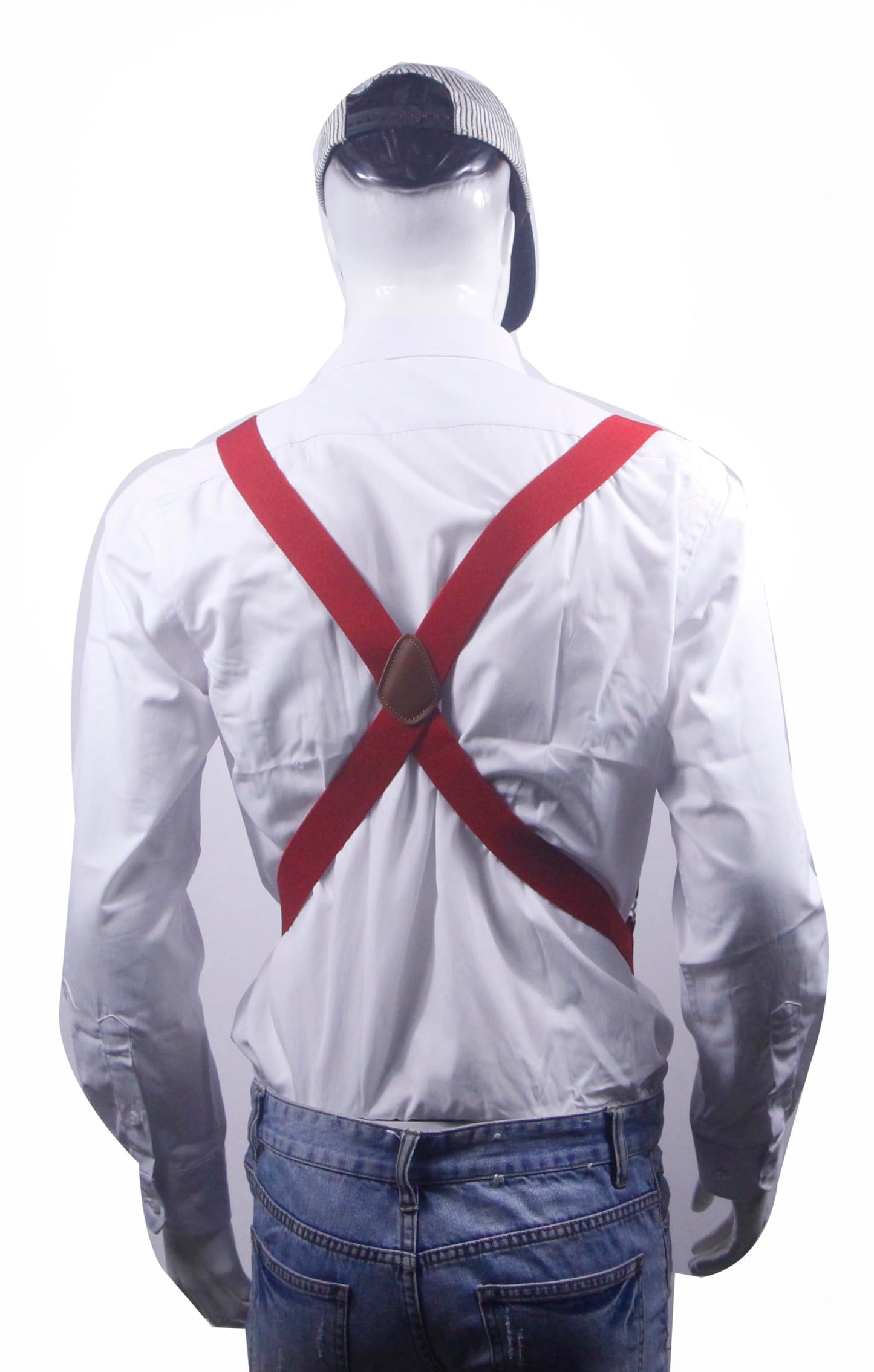 Cedrainy Men’s Suspenders Swivel Hooks X Back Susspenders with 2 Heavy Duty Braces Belt Snaps Loops